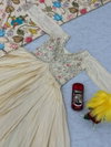 PC 438 Chinon Embroidery Work Gown With Dupatta Wholesale Suppliers In Mumbai